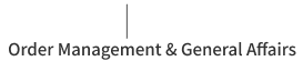 Order Processing/General Affairs/Accounting